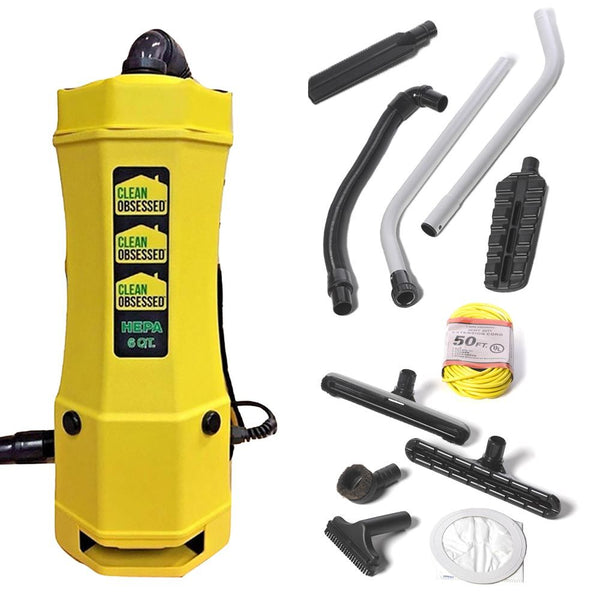 Clean Obsessed Backpack Vacuum Cleaner 6 Quart – CO6-24