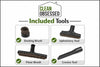 Clean Obsessed Commercial Vacuum -CO711 – included hand tools and floor brush graphic