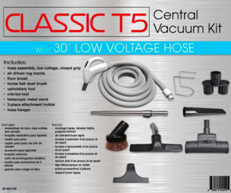 Titan Classic T5 Central Vacuum Kit 30ft Low Voltage