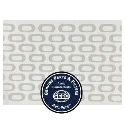 Sebo Exhaust Microfilter, for Felix/Dart (white/grey, ovals) #7095ER11