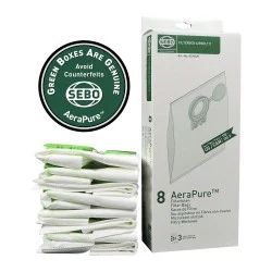 Sebo Filter Bag Box D (8 bags and caps) #8120AM