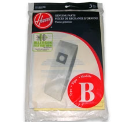 Hoover Type B Allergen Filtration Vacuum Bags 3-Pack Genuine Replacement – Part #4010103B