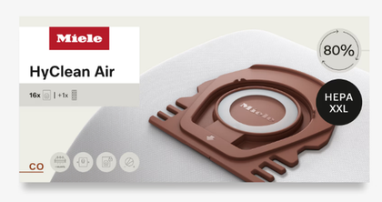 Miele CO Performance Pack HyClean AirClean 16 Vacuum Bags + HEPA Filter for Guard M1