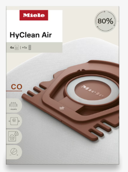 Miele CO HyClean Air 4 Vacuum Bags for Guard M1