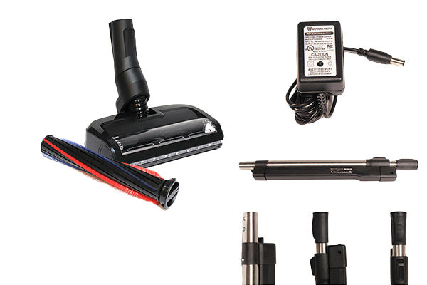 Wessel-Werk Battery Powered Brush Wand & Charger for Beam Central Vacuum – Part# 487BPT