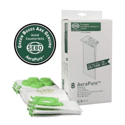 Sebo Filter Bag Box X, G, C, 300/350, 370 (8 bags with caps)  #5093AM