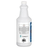 Nilodor Bio-Enzymatic Urine Digester 32ZYM, 32 oz rear angled view showing safety label and product code