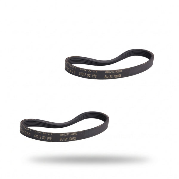 Oreck PRO12 Clutch-to-Roller Vacuum Cleaner Belts, Pack of 2 – Part #O-8520071