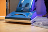 Powr-Flite Borelli Dual Pro Upright Vacuum w/ Tools – Part# PV160-W14-U – floor nozzle cleaning a rug edge
