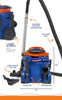 Powr-Flite Newton Lightweight Canister Vacuum – Part# PV610-Q10-U – canister vacuum features illustration
