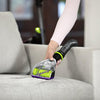 BISSELL Pet TurboEraser Tool 1614936 with White Bristles front angled view cleaning a couch cushion