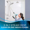 Bissell PowerFresh Slim 3-in-1 Steam Mop & Handheld Steam Cleaner -2075A – steam cleaner used above floor on tiled wall