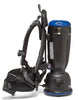 Powr-Flite Comfort Pro Backpack Vacuum with Tools – 6 Quart Capacity #BP6S – backpack vacuum side with harness