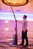 Powr-Flite Rigel Deluxe Upright Vacuum – Part# PV130-W14-U – extension wand cleaning a high ceiling