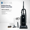Riccar R25 Standard Upright Vacuum -R25S.2 – upright vacuum and accessory specifications graphic