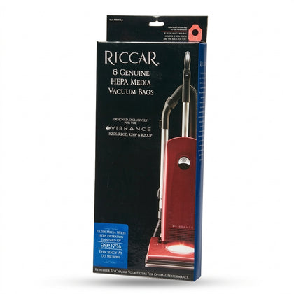 RICCAR Vacuum Cleaner Upright vibrance HEPA bags RMH-6 available at Ace Vacuums