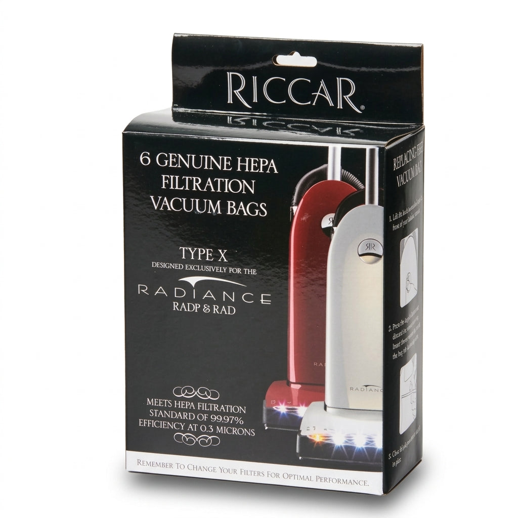 Riccar HEPA Bags (6-Pack) | Genuine Type X for Radiance #RXH-6 available at Ace Vacuums