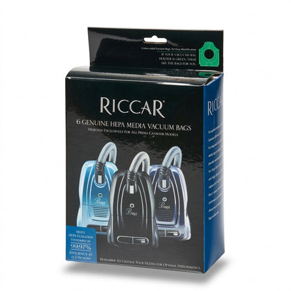 Riccar HEPA Bags (6-Pack) for Prima Vacuums #RCH-6 available at Ace Vacuums