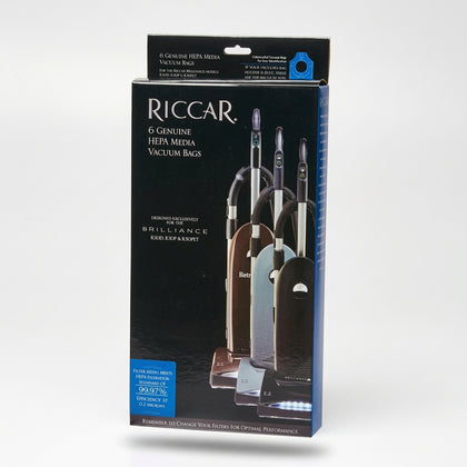 Riccar HEPA Bags for Brilliance Vacuums | 6-Pack #RNH-6 available at Ace Vacuums