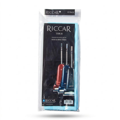 Riccar Type B Upright Vacuum Bags (6-Pack) for 8000 Series #C15-6 available at Ace Vacuums