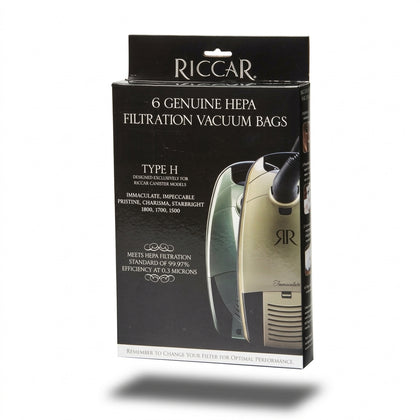 Riccar HEPA Type H Bags – Genuine Riccar Canister Vacuum Bags #RHH-6 available at Ace Vacuums