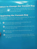 Simplicity Brio Vacuum Bag 3-Pack – Replacement Dust Bags #SBCH-3 – bag package rear replacement instructions