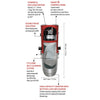 Cutaway of Nadair SD-750SM-32SF showing smart control panel and HEPA filter