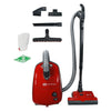 Sebo AirBelt E3 Premium (Red) #91647AM – red vacuum with filter and attachment assortment
