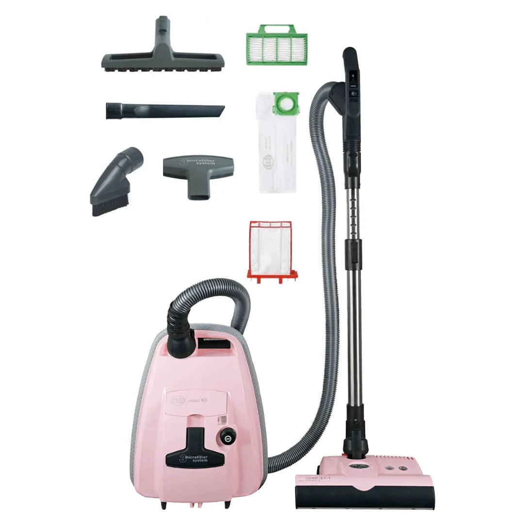 Sebo AIRBELT K3 Premium Canister Vacuum (Pastel Pink) #91699AM