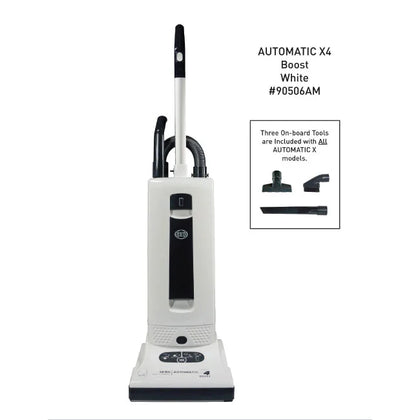 SEBO Automatic X4 Boost Upright Vacuum Cleaner (Arctic White) | #90506AM available at Ace Vacuums