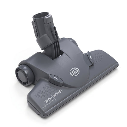 Sebo Kombi Floor Nozzle Premium with Two Wheels for DART, FELIX & Canister Vacuums (Gray/Black) – 7260GS available at Ace Vacuums