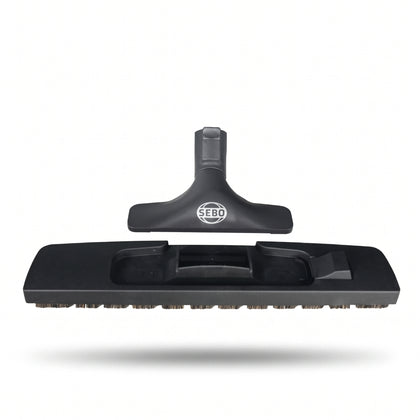 Sebo Parquet Floor Brush with Integrated Upholstery Nozzle for D, E, and K Series (Gray/Black) – 8368SE available at Ace Vacuums