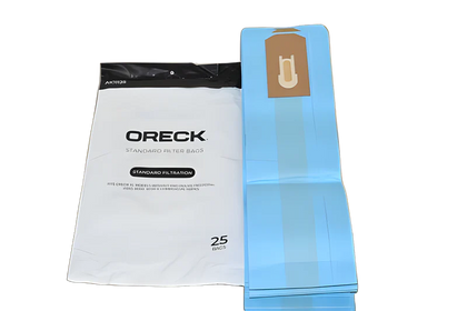 Oreck High-Density Paper Vacuum Bags 25-Pack (Non-Docking Upright, Blue) – Part #AK11125