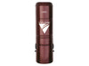 Front view of the Cyclovac H625 hybrid central vacuum in burgundy