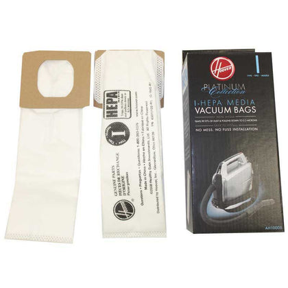Hoover Type I HEPA Vacuum Bags 2-Pack Fits Platinum Canister UH30010COM – Genuine Replacement AH10005