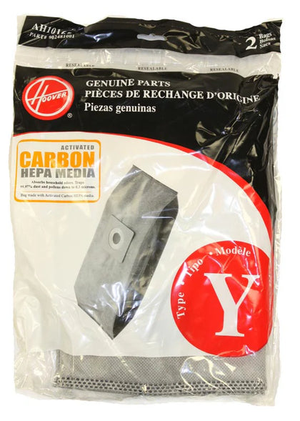 Hoover Type Y Carbon HEPA Vacuum Bags 2-Pack – Fits AH10165 / 902481001 | Part #AH10165
