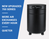 AirPura P700 for Germs, Mold and Chemicals Reduction Air Purifier – 700-series purifier performance graphic