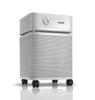 Austin Air HealthMate Plus Air Purifier (Sandstone) #B450A1 – light-colored air purifier on casters, front view