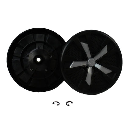 Bissell Proheat Wheel Assembly with E Ring – Part #1606422 available at Ace Vacuums
