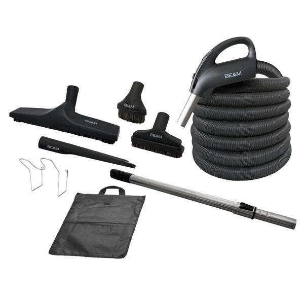 Beam Central Vacuum Kit 24V with 35 ft Low Volt Hose, On/Off Switch & 12" Floor Brush – Part# BEOF35X