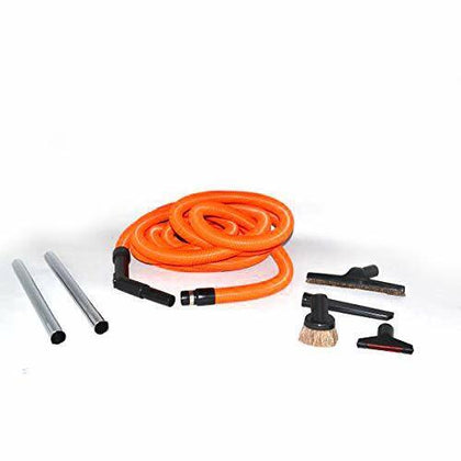 Central Vac Vacuum 30' Orange Hose with Deluxe Tool Kit & Garage Kit #06-4963-68 available at Ace Vacuums