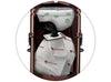 Cutaway of the Cyclovac HD7525 canister showing filter and bag