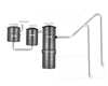 VacuMaid CS1660 tubing layout with DC1240 and DC500 canisters