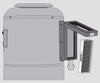 Step 2 of replacing the central vacuum carbon dust filter; maintenance illustration, power unit not included | AceVacuums