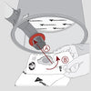 Step 3 of replacing disposable bags and filters central vacuum; maintenance illustration, power unit not included | AceVacuums