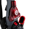Dirt Devil Jaguar Pet Bagless Upright Vacuum UD70230 - close-up of onboard pet turbo tool and rubberized pet brush