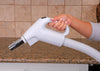 Ergonomic gas-pump style handle on the Dual Voltage Electric Hose