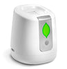 Greentech Fridge Air Purifier #1X1374 – white and green purifier angled view