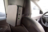 Greentech Active HEPA+ Car with ODOGard Air Purifier #1X5866 – purifier strapped to a headrest