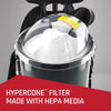 Hoover Backpack Vacuum C2401 with 1 1/2 Tool Set – Part #C2401 – open canister showing cone filter